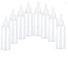 Storage Bottles 5Pcs/Set 10ml-100ml Plastic Pointed Mouth Top Cap Travel Portable Containers For DIY Shampoo Lotions Liquid Body Soap