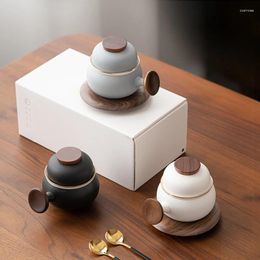 Teaware Sets Set Ceramics Portable Household Tea Making Cups Water Separation Coffee Cup Gift Box Chinese