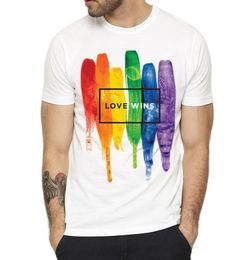 Pride Lgbt Gay Lesbian Rainbow Design Print Tshirts for Men and Women Casual Summer Love is Love Tshirt Clothes Unisex MC1426577703