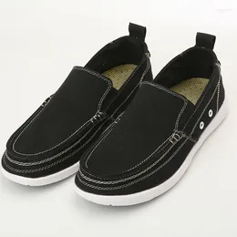 Casual Shoes Style Big Size 39-46 Men Loafers Fashion Concise Canvas Light Comfortable Foldable Soft Walking