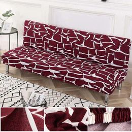 Chair Covers Spandex Sofa Cover Without Armrest Folding Bed Elastic Couch Slipcovers For Living Room Modern Decor
