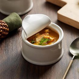 Bowls Shape Ceramic Pudding Dessert Bowl Specialty Sauce Soup Basins Home Kitchen