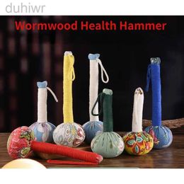 Full Body Massager 18/26cm Wormwood Health Hammer Beat Shoulder Neck Waist Body Dredging Relax Muscles Chinese Traditional Acupoint Massage Tool 240407