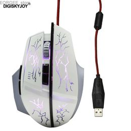 Mice Gaming Mouse Wired Ergonomic LED Light RGB Mause USB Optical Backlight Backlit Gamer Mice For PC Laptop Computer Gaming Macbook Y240407