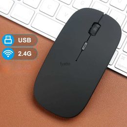 Mice Wireless mouse 2.4G ergonomic optical laptop computer Chromebook gaming H240407