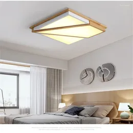 Ceiling Lights Nordic Square Led Study Room Personality Creative Mosaic Lamps Cafe Shop Solid Wood Art Suction Living Bed Lamp