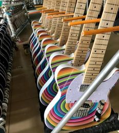 In Stock Custom Shop RainBow Bullseye Electric Guitar Humbucker Pickup Vintage Tuners Chrome Hardware Ship out Immediatel5881630