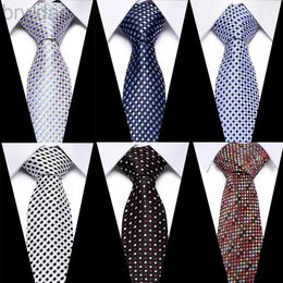 Neck Ties Free shipping Gravatas Mens Accessories Striped Plaid Pattern Business Silk Tie Necktie for Men Wedding Suit Jacquard Ties 240407