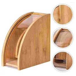 Kitchen Storage Coffee Paper Box Philtre Holder For Bar Container Tabletop Stand Rack Holders Wood Office Strainer