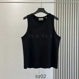 Mens Tank Cotton Sleeveless Ess t Shirt Designer Letters Printed Sexy Off Shoulder Vest Summer Casual Clothing Loose Breathable Gym Fitness S-xl .pddzp48