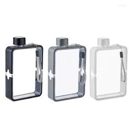 Water Bottles Flat Bottle Square Drinking Sports Jugs Outdoor Supplies