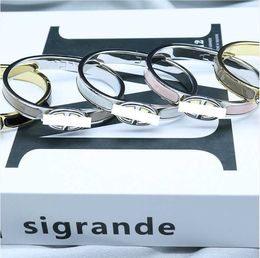 Charm Luxury Original Designer Love Home Enamel High Pig Nose 8-shaped Buckle Titanium Steel Non fading Couple Bracelet With Logo