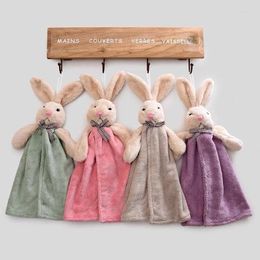 Towel Cartoon Cute Fortune Hand Kitchen Bathroom Thickened Coral Velvet Hanging Home Baby Smooth Soft Comfortable