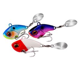 Fishing Lures Wobble Rotating Metal VIB Vibration Bait For Pike Bass Trout Treble Hook Artificial Hard Baits Spinner Spoon Lure8634866