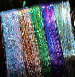 Tigofly 5 packslot Mixed Colours 03mm Flashabou Holographic Tinsel Flat Mylar Crystal Flash Trout Tube Fly Fishing Tying Material8770241