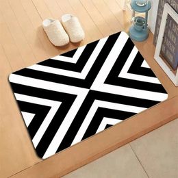 Carpets Geometry Pattern Carpet Entrance Doormat Non-slip Living Room Kitchen Bedroom Decor Rug Floor Mats Home