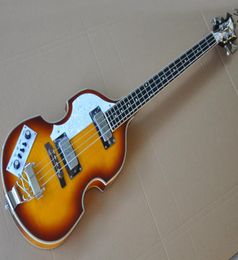 Left Handed 4 Strings Brown BB Electric Bass with Rosewood FingerboardMaple BodyCan be Customised As Request2540666