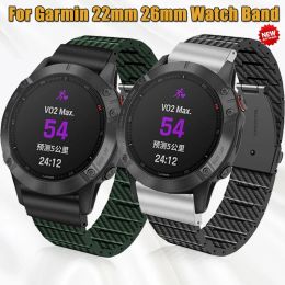 Watches Quickfit 22mm 26mm Resin Carbon Fibre Pattern Strap for Garmin Fenix 5 5x Plus 3 3hr/epix 7x 7 Solar/6x 6 Pro Smartwatch Band