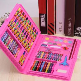 Sets 86pcs Children Kids Colored Pencil Artist Kit Painting Crayon Marker Pen Brush Drawing Tools Set Kindergarten Gifts Supplies