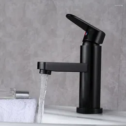 Bathroom Sink Faucets Black Basin Faucet Stainless Steel Waterfall Mixer Tap Deck Mounted