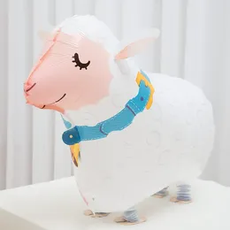 Party Decoration Walking Sheep Foil Balloons Aluminum Air Balloon Eid Al-Adha Decorations Children's Gifts Birthday Farm Animal