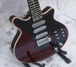 Custom Guild BM01 Brian May Signature Red Electric Guitar 3 Pickups BURNS model Tremolo Bridge 22 Frets 6 Switch Chrome Hardware7640683