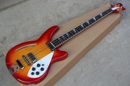 Factory Custom Sunburst 4 Strings Electric Bass Guitar with White PickguardRosewood FingerboardOffer Customized5697247