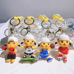 Fashion Cartoon Movie Character Keychain Rubber and Key Ring för ryggsäcksmycken Keychain 083711