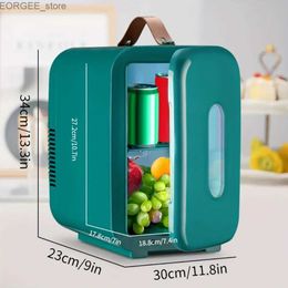 Freezer Portable mini refrigerator -10L capacity 12V cooler and heater used for food beverage skincare products Y240407