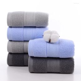 Towel Cotton Factory Wholesale 35 75cm All Plain Color Thick 110G Adult Face Embroidery Logo