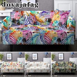 Chair Covers Stretch Sofa Cover Carton Lovely Animal Washable Dust-proof Slipcover 1/2/3/4 Seater Elastic Couch For Living Room Decor