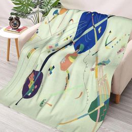 Blankets To The Blue 1939 By Wassily Kandinsky Throw Blanket 3D Printed Sofa Bedroom Decorative Children Adult Christmas Gift