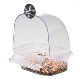 Other Bird Supplies Transparent Cage Feeder Plastic Easy To Instal Use And Clean Durable Gift