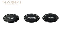 NAOMI 1 Volume 2 Tone Control Knobs With Numbers Guitar Parts Accessories New Black Colour High Quality2423903