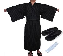 Ethnic Clothing Male Japanese Traditional Costumes Samurai Kimono Man Cotton Thin Loose Style Yukata Jinbei Haori Luxury Cosplay8030722