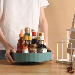 Kitchen Storage Multi Functional Rotating Shelf Condiment Box Living Room Desktop Cosmetics Finishing Organize