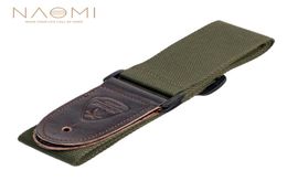 NAOMI Guitar Strap PU End Adjustable Shoulder Strap Musical Instrument Accessories Dark Green High Quality New7898045