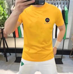 Designer summer Men's casual 3D honey bee hot drill shirt T-shirts yellow simple stlye Sparkling shine Tees tshirt male fashion Pluz size Short Sleeves Top Tees