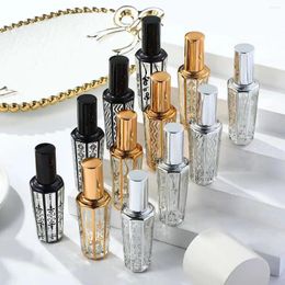 Storage Bottles 15ml Gold Glass Perfume Bottle Portable Refillable Empty Containers Cosmetic Spray Atomizer Travel Sub-Bottle Ultra Mist