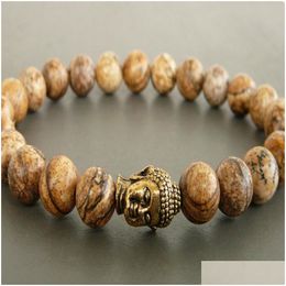 SN0231 MATHE MODIDO BRACELTE BUDA BODA JASPER ESTENCIO