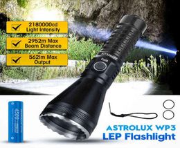 ASTROLUX WP3 LEP Flashlight Long Range IPX6 LED Spotlight Rechargeable Light Torch Outdoor Work Lantern With 21700 Battery W2203032719137