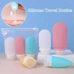 Storage Bottles Travel Size Lotion Squeeze Tube Refillable Bottle Silicone Shampoo Gel Container 60/90ml Makeup Tool Empty Wholesale