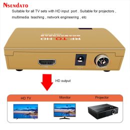 Box RF To HD All Standard Converter HD To Radio Frequency Signal RF to HD Transmitter Signal Analog TV Receiver Adapter for TV