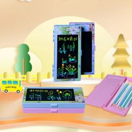 Cases 2022 Can receive and write primary and secondary school students gift gift cartoon pencil box LCD writing board stationery box