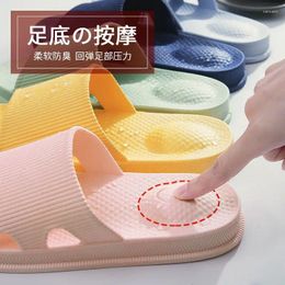 Slippers For Women To Wear Out In Summer Men's Bedroom Household Antiskid Thick Soled Shoes Shower Bathroom Massage Couple