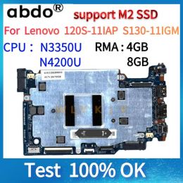 Motherboard For Lenovo 120S11IAP S13011IGM Laptop Motherboard.CPU N3350 N4200 RAM 4GB/8GB support M2 SSD hard drive tested 100% work