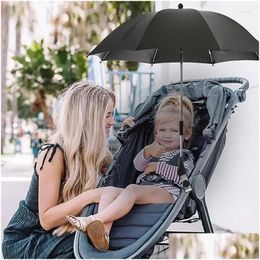 Stroller Parts Accessories Outdoor Folding Umbrella Uv Protection Sun And Rain Adjustable Sunshade Drop Delivery Baby Kids Maternity S Oteva