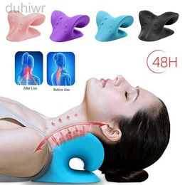 Full Body Massager Neck Stretcher Cervical Spine Stretch Muscle Relaxation Traction Shoulder Stretcher Massage Pillow Relieve Pain Spine Correction 240407