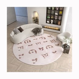 Top Quatily Affordable Luxury Style Crystal Velvet Carpet Living Room round Sofa Table Carpet Household Study Computer Chair Non-Slip Mats