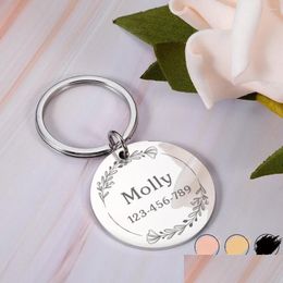 Dog Tag,Id Card Tag Personalized Pet Cat Id Collar Accessories Custom Engraved Necklace Chain Charm Supplies For Name Products Drop De Dhnh7